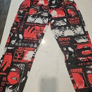 Graphic Tokyo Print Pants